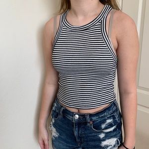 striped halter top